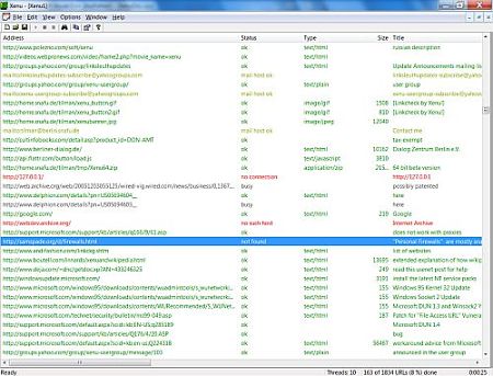 xenu-1.3.8-screenshot