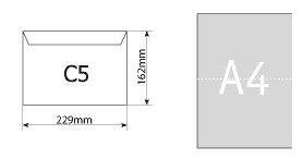 Основные размеры конвертов