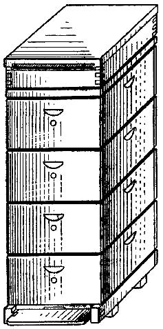 Общий вид многокорпусного улья