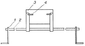 Рис. 3. Конструкция узла крепления и перемещения заготовки гребня
